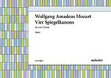 Wolfgang Amadeus Mozart Notenblätter 4 Spiegelkanons