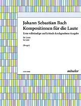 Johann Sebastian Bach Notenblätter Kompositionen für die Laute