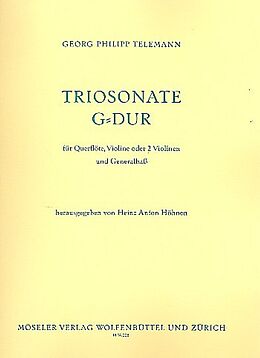 Georg Philipp Telemann Notenblätter Triosonate G-Dur