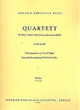 Johann Christian Bach Notenblätter Quartett G-Dur op.8,2