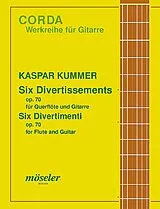 Kaspar Kummer Notenblätter 6 Divertissements op.70