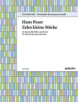 Hans Poser Notenblätter 10 kleine Stücke