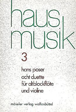 Hans Poser Notenblätter 8 Duette