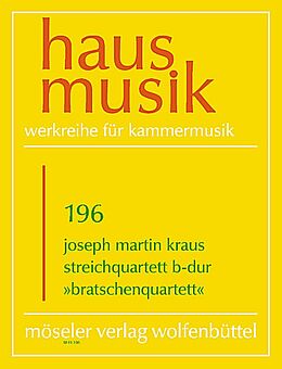 Joseph Martin Kraus Notenblätter Streichquartett B-Dur