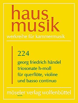 Georg Friedrich Händel Notenblätter Triosonate h-Moll