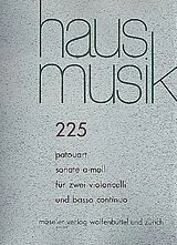 ? Patouart Notenblätter Sonate a-Moll