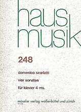 Domenico Scarlatti Notenblätter 4 Sonaten