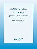 Henry Purcell Notenblätter Spielmusik zum Trauerspiel Abdelazer