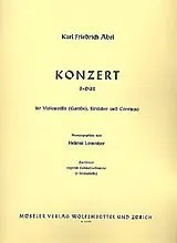 Carl Friedrich Abel Notenblätter Konzert B-Dur
