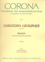 Christoph Graupner Notenblätter Konzert g-Moll