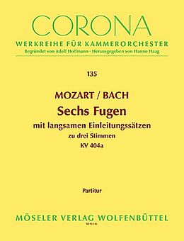 Wolfgang Amadeus Mozart Notenblätter 6 Fugen von J. S. und W. F. Bach