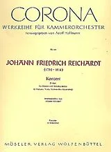 Johann Friedrich Reichardt Notenblätter Konzert D-Dur