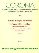 Georg Philipp Telemann Notenblätter Konzert G-Dur