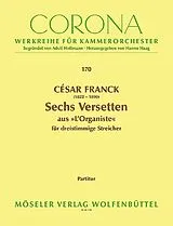 César Franck Notenblätter 6 Versetten aus LOrganiste