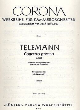 Georg Philipp Telemann Notenblätter Concerto grosso h-Moll