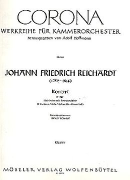 Johann Friedrich Reichardt Notenblätter Konzert D-Dur