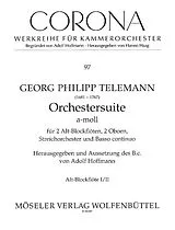Georg Philipp Telemann Notenblätter Suite a-Moll TWV55-A4
