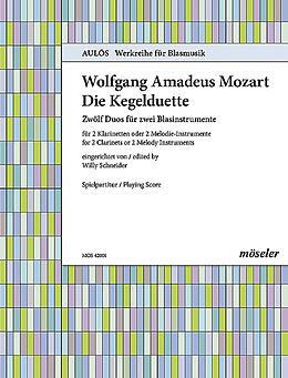Wolfgang Amadeus Mozart Notenblätter Die Kegelduette KV487