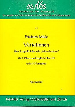 Friedrich Milde Notenblätter Variationen über Leopold Mozarts Schwabentanz