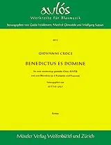 Giovanni Croce Notenblätter Benedictus es