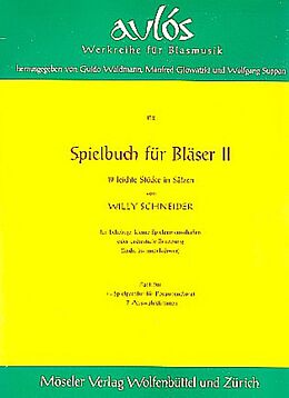Willy Schneider Notenblätter Spielbuch für Bläser Band 2 - 19 leichte Stücke in Sätzen