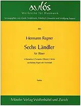Hermann Regner Notenblätter 6 Ländler