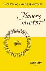 Wolfgang Amadeus Mozart Notenblätter Mozart-Kanons im Urtext