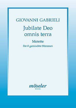 Giovanni Gabrieli Notenblätter Jubilate Deo omnis terra