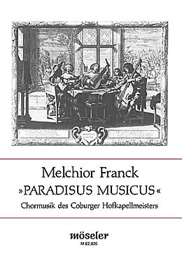 Melchior Franck Notenblätter Paradisus musicus
