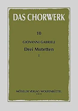 Giovanni Gabrieli Notenblätter Motetten Band 1 für gem Chor a cappella