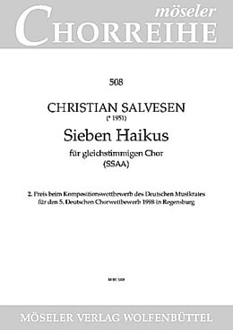 Salvesen Christian Notenblätter 7 Haikus