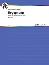 Hans Klaus Langer Notenblätter Begegnung