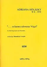 Adriana Hölszky Notenblätter Es kamen schwarze Vögel für