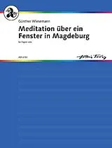 Günther Wiesemann Notenblätter Meditation über ein Fenster in Magdeburg W82