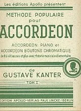 Gustav Kanter Notenblätter Méthode populaire vol.1