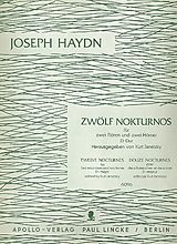 Franz Joseph Haydn Notenblätter 12 Nokturnos D-Dur