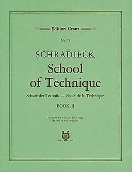 Heinrich Schradieck Notenblätter Schule der Violatechnik Band 2