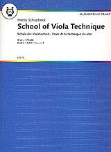 Heinrich Schradieck Notenblätter Schule der Violatechnik Band 3
