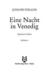Johann (Sohn) Strauss Notenblätter Eine Nacht in Venedig