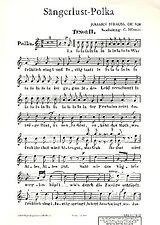 Johann (Sohn) Strauss Notenblätter Sängerlust-Polka op.328