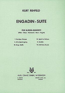 Kurt Rehfeld Notenblätter Engadin-Suite für Flöte, Oboe, Klarinette