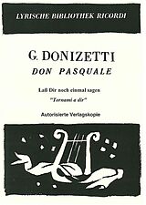 Gaetano Donizetti Notenblätter lass dir noch einmal sagen
