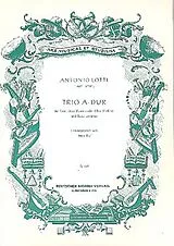 Antonio Lotti Notenblätter Trio A-Dur für Flöte