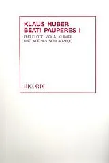 Klaus Huber Notenblätter Beati Pauperes II