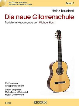 Kartonierter Einband Die neue Gitarrenschule Band 1 von Heinz Teuchert