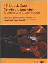  Notenblätter 15 Barock-Duos