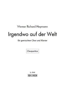 Werner Richard Heymann Notenblätter Irgendwo auf der Welt