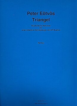 Peter Eötvös Notenblätter Triangel für Schlagzeug und 27 Instrumente
