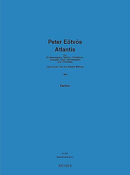 Peter Eötvös Notenblätter Atlantis