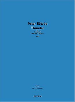 Peter Eötvös Notenblätter Thunder für Basspauke